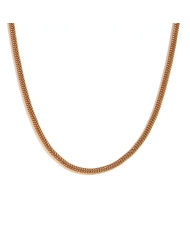 Bracelet CLOUS en acier inoxydable plaqué or 18k chaîne snake ajustable