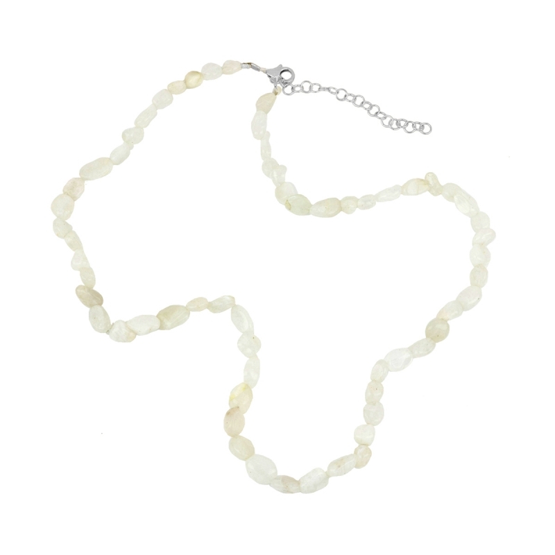 Collier en argent 925 avec pierre de lune naturelle – it's MIEL