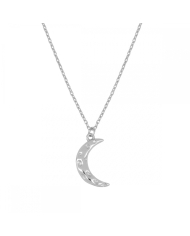 Collier doré RULUNA ARGENT avec pendentif lune