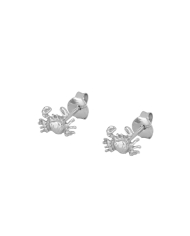 Mini pendiente de plata con forma de cangrejo CRAB PLATA – it’s MIEL