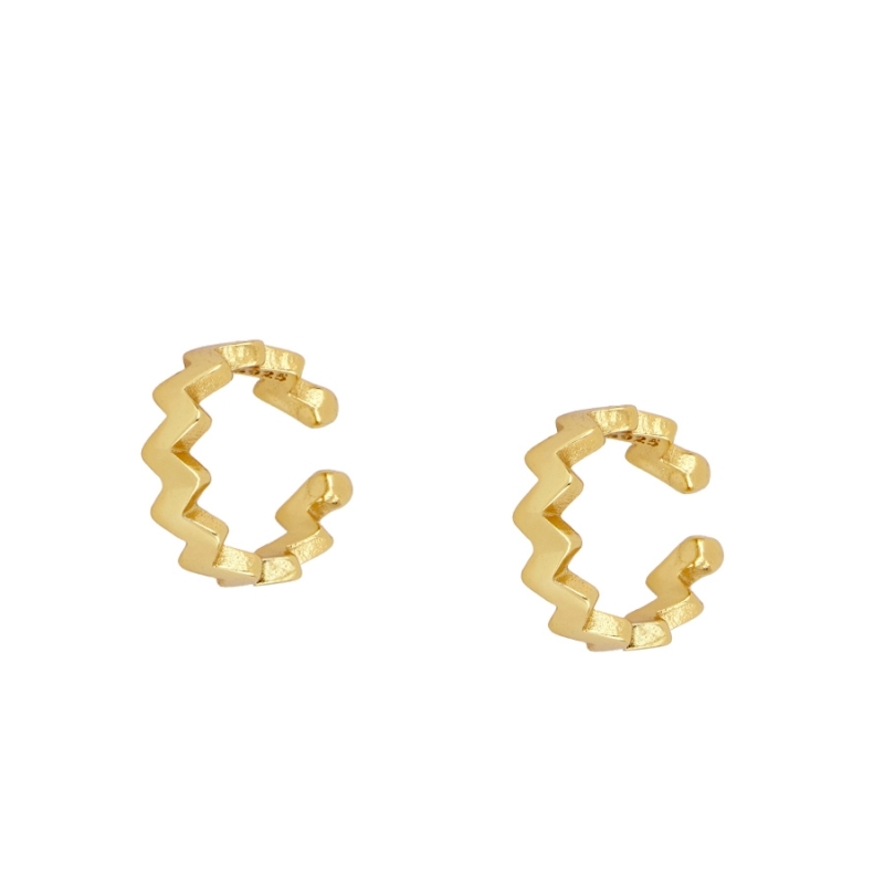 Ear cuff zig zag ZIGGY en argent 925 plaqué or – it’s MIEL