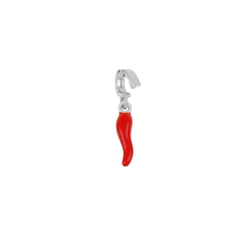 Charm piment rouge en argent 925 rhodié · it’s MIEL
