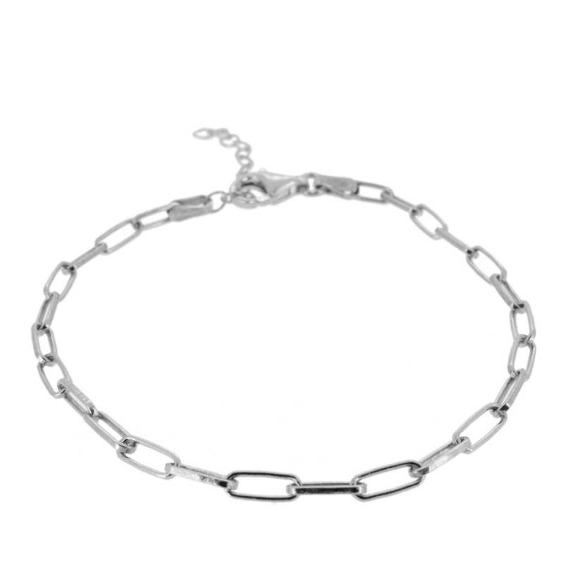 Bracelet Jimena à maillons en argent 925 ajustable de 15 à 18 cm