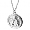 ANGEL SILVER necklace with angel medallion in 925 sterling silver – it’s MIEL.
