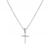 Collier CRUZ ARGENT en argent 925 avec pendentif croix serti de zircons | it’s MIEL