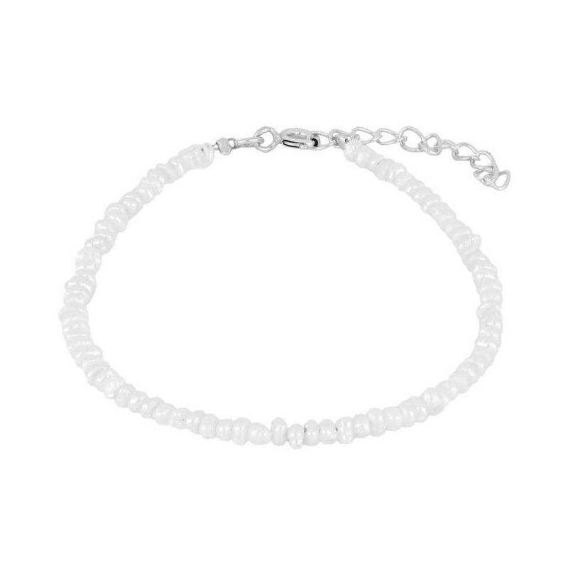Bracelet petites perles naturelles avec argent 925 réglable