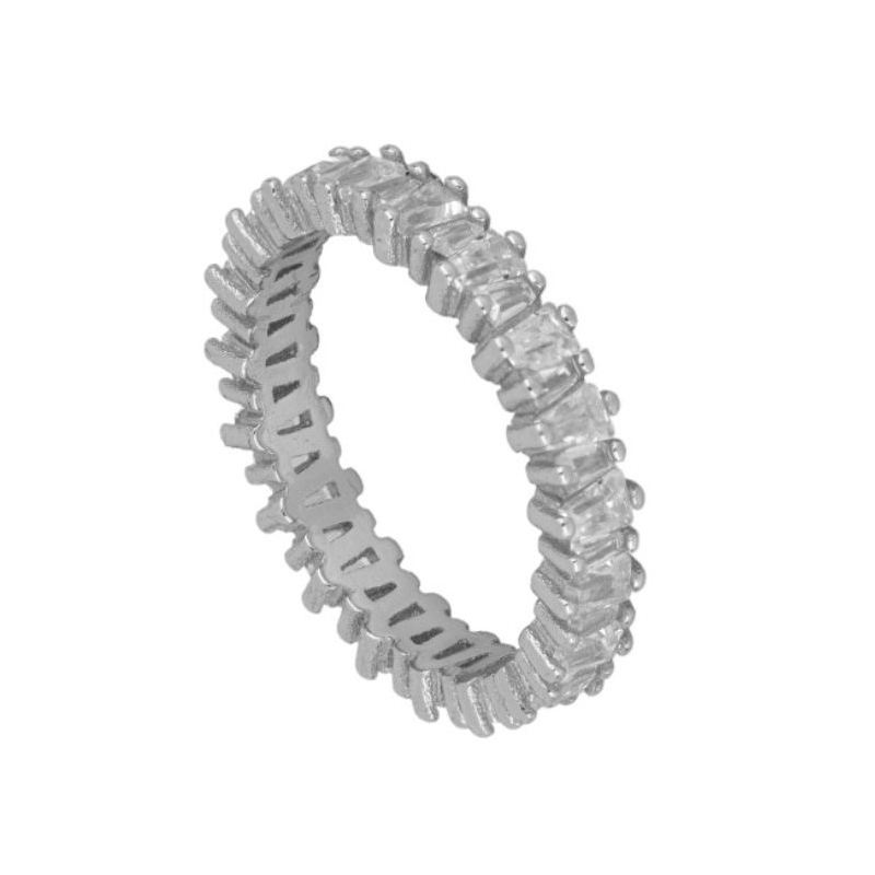 Anillo BRIANA PLATA de plata 925 con circonitas blancas