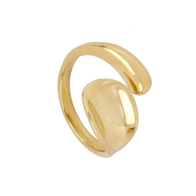 Anillo MARIANA ORO de acero inoxidable con baño de oro de 18k diseño grueso y minimalista