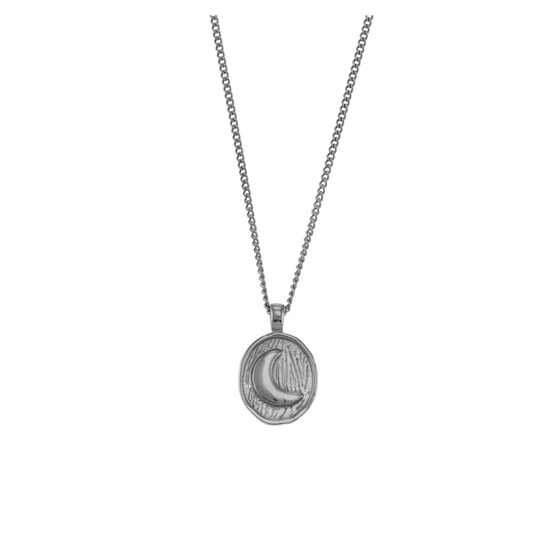 Sol & Luna necklace in natural stainless steel – it’s MIEL