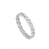 Trenzi ring in 925 sterling silver braided minimalist design