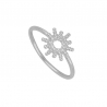 Bague Solin en argent 925 avec design soleil minimaliste