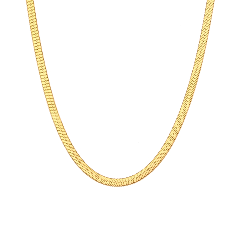 Collier semi-rigide en acier inoxydable doré – it’s MIEL