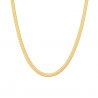 Semi-rigid gold plated stainless steel necklace – it’s MIEL