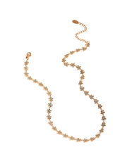 Collier Florcino en acier inoxydable plaqué or 18k avec fleurs émaillées – it’s MIEL