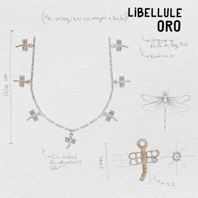 LIBELLULE ORO